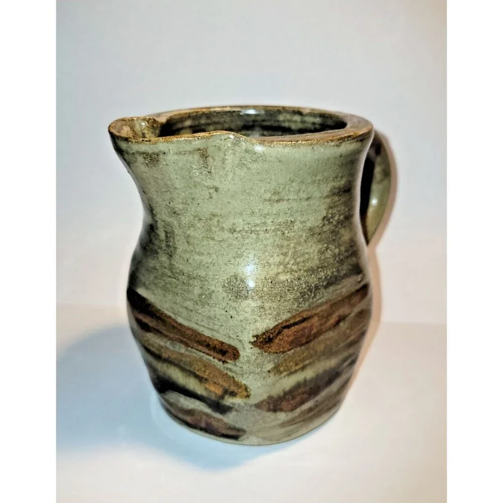 Handcrafted Mid-Century Modern Studio Pottery Pitcher